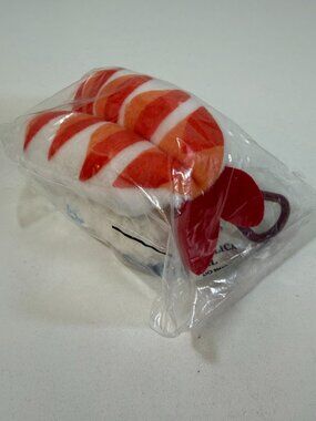 NEW Yamani Japan Sushi Plush Keychain Pull String Vibrating Shaking Ebi Mascot